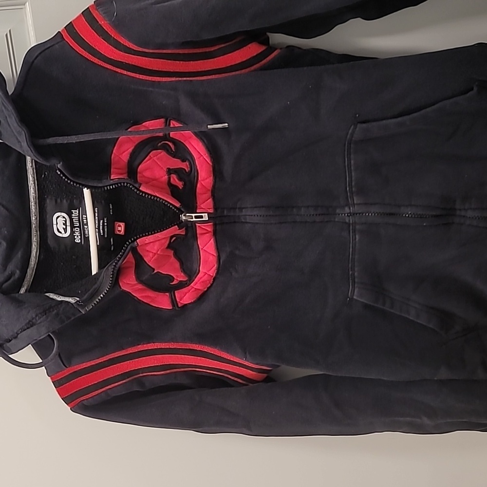 Ecko Unlimited Black & Red Hoodie